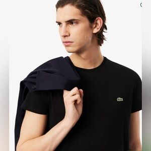 Lacoste Black Cotton T-Shirt